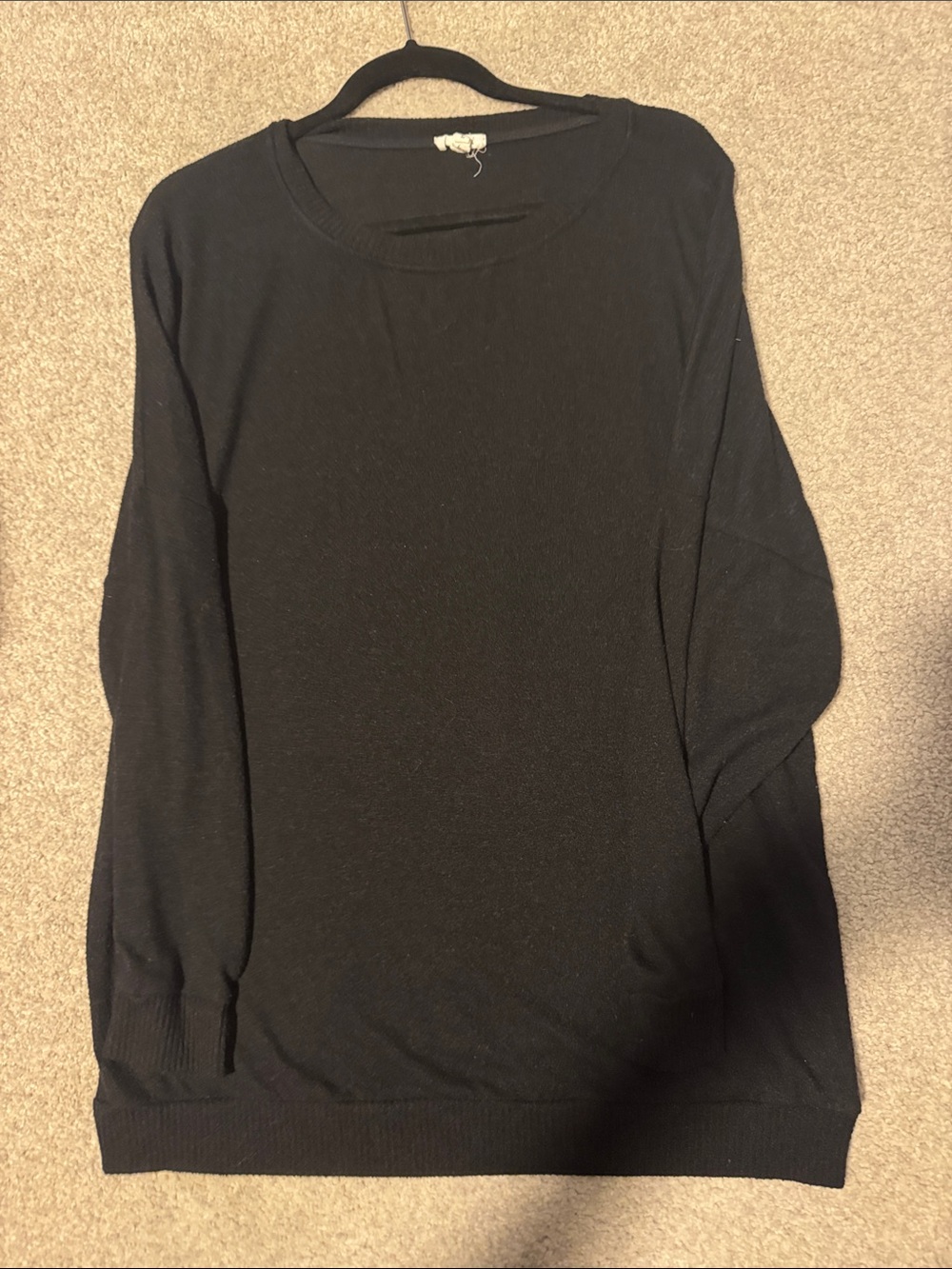 Soft Joie Black Long Sleeve Crewneck Sweater